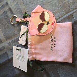 Kate Spade NWT Spademals Rococo Pink Leather Dog